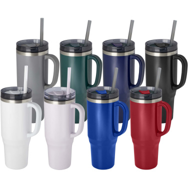 Logo trade corporate gifts picture of: Melbourne 1200 ml RCS certified insulated tumbler with straw