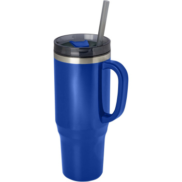 Logo trade promotional gift photo of: Melbourne 1200 ml RCS certified insulated tumbler with straw