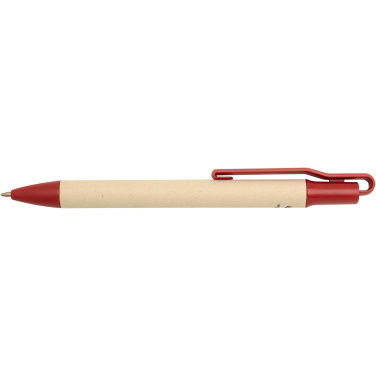 Logo trade promotional giveaway photo of: Liliana sugarcane paper ballpoint pen (blue ink)