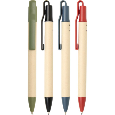 Logo trade corporate gifts picture of: Liliana sugarcane paper ballpoint pen (blue ink)