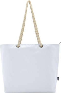 Logo trade promotional product photo of: Panama GRS recycled beach cooler tote bag with cord handles