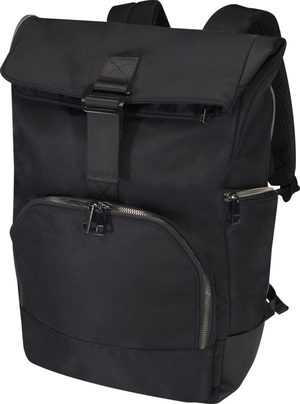 Logotrade advertising products photo of: Rhine 15” GRS recycled rolltop backpack 18L