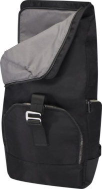 Logo trade business gifts image of: Rhine 15” GRS recycled rolltop backpack 18L