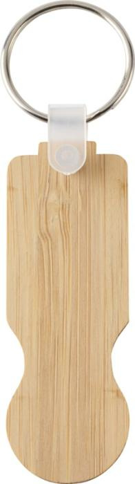 Logotrade promotional merchandise photo of: Ronan bamboo trolley keychain
