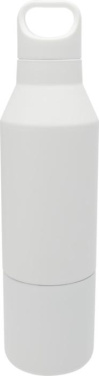 Logo trade promotional product photo of: Odessy 600 ml RCS certified recycled stainless steel insulated bottle with 300 ml cup
