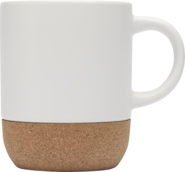 Logotrade promotional product image of: Billie 300 ml ceramic mug with cork details and matt finish