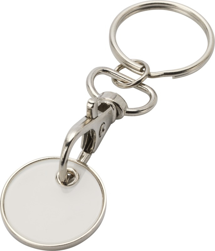 Logo trade promotional merchandise photo of: Rory keyring with trolley coin