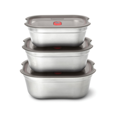 Logo trade promotional giveaway photo of: Black+Blum Mealprep Box 3pcs Set Small, Medium, Large