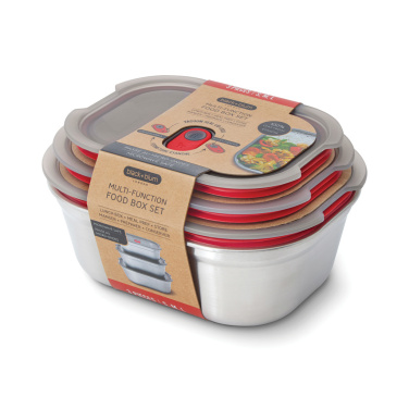 Logotrade promotional gift image of: Black+Blum Mealprep Box 3pcs Set Small, Medium, Large