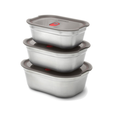 Logotrade promotional giveaway picture of: Black+Blum Mealprep Box 3pcs Set Small, Medium, Large