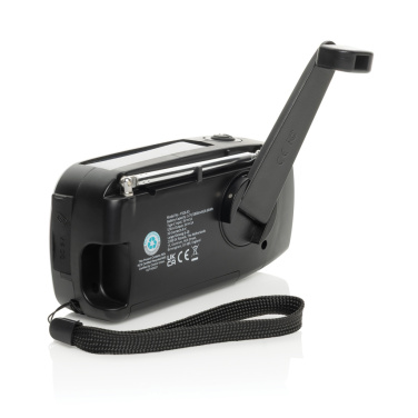 Logotrade promotional gift picture of: RescueWave RCS recycled plastic emergency radio