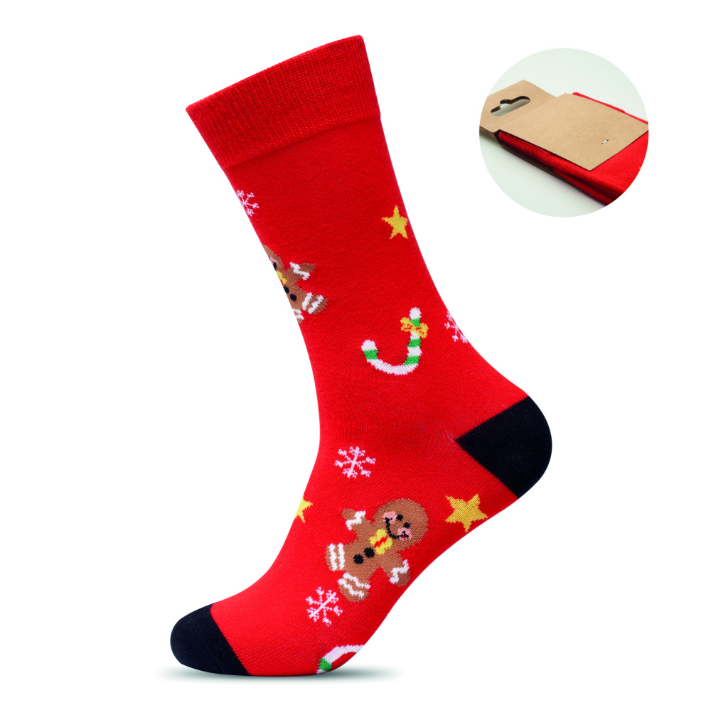 Logotrade promotional merchandise photo of: Pair of Christmas socks L