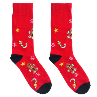 Logo trade promotional gift photo of: Pair of Christmas socks L