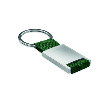 Logotrade promotional gift image of: Metal rectangular key ring Espoo