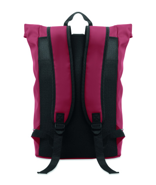 Logotrade promotional gift picture of: Laptop 15" roll top PU backpack
