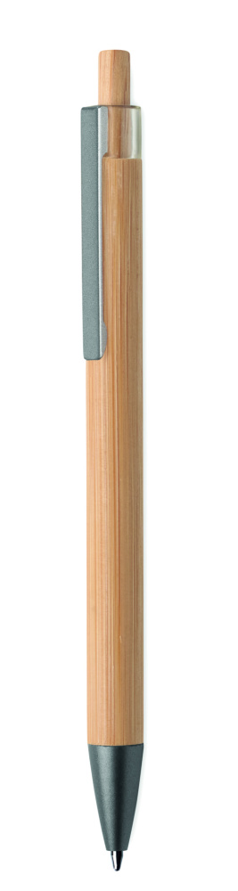 Logotrade business gifts photo of: Push button bamboo pen