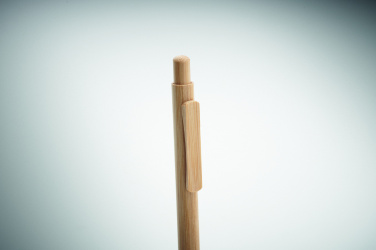 Logo trade promotional product photo of: Bamboo automatic ball pen