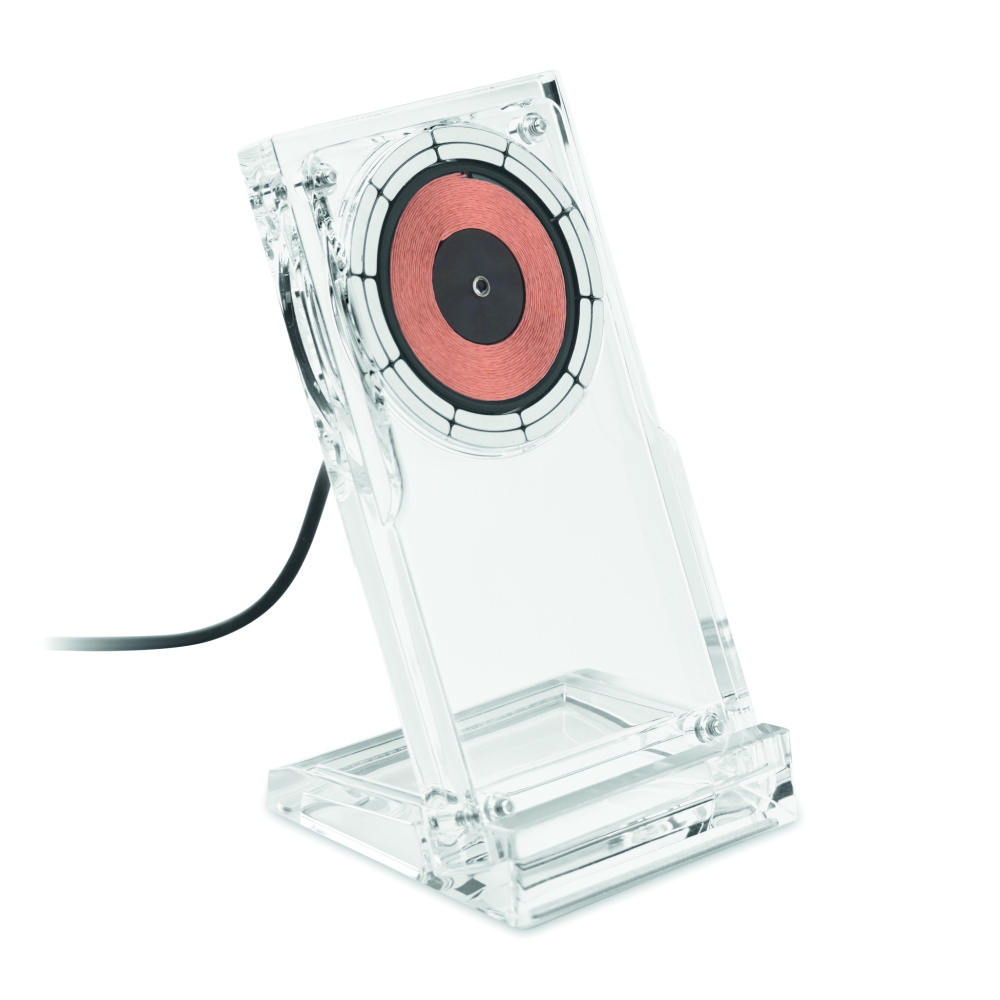 Logotrade promotional merchandise picture of: Acrylic wireless charger 15W