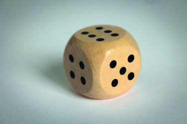 Logotrade promotional item image of: Schima wooden dice 3cm dia