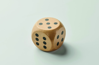 Logo trade promotional products picture of: Schima wooden dice 5cm dia