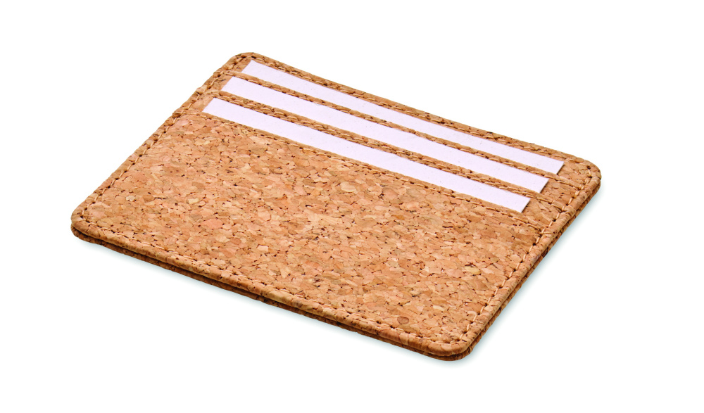 Logo trade promotional giveaways image of: Cork cardholder with RFID