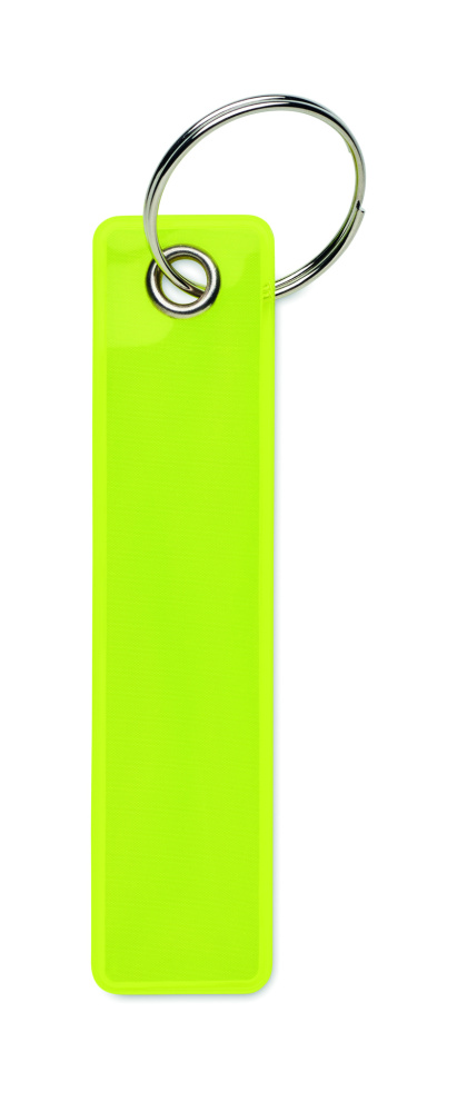 Logotrade promotional giveaway image of: Reflective key ring in PVC