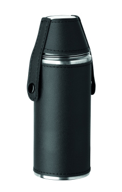 Logo trade advertising products image of: Hip flask with shot cups