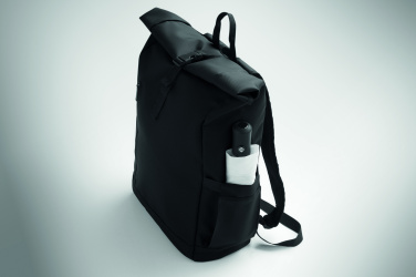Logo trade corporate gift photo of: Rolltop laptop rucksack 600D