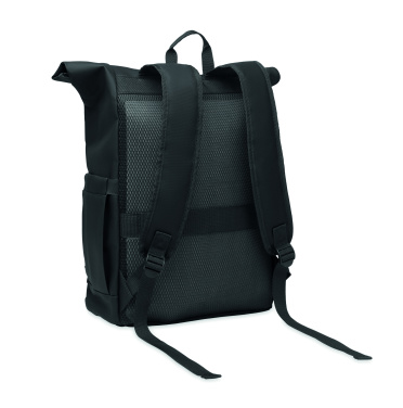 Logotrade business gift image of: Rolltop laptop rucksack 600D