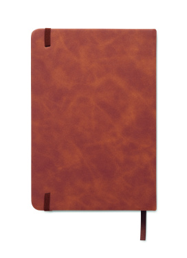 Logo trade business gifts image of: A5 smokey PU notebook