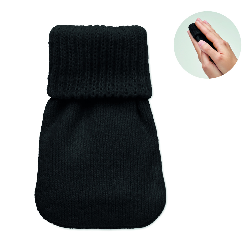 Logo trade corporate gifts picture of: Hand warmer knitted polyester