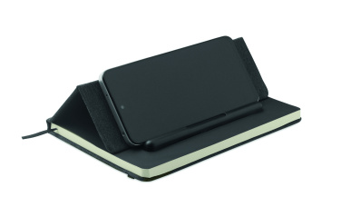 Logo trade promotional products image of: A5 notebook with phone holder
