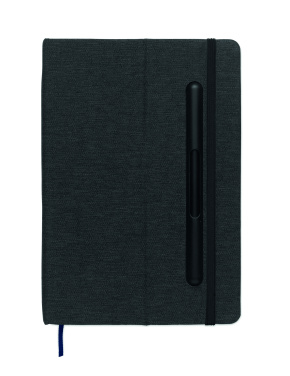 Logo trade advertising products image of: A5 notebook with phone holder