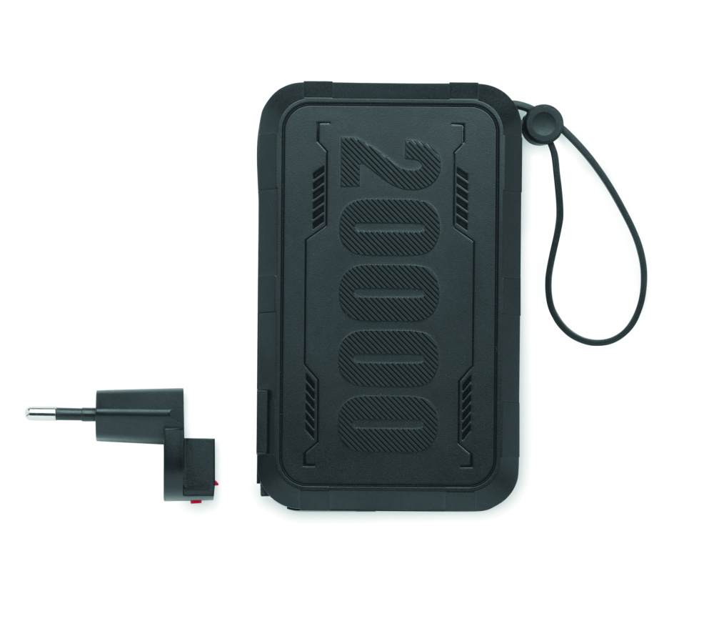 Logo trade promotional gifts image of: Power bank 20000 mAh in ABS