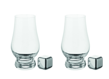 Logo trade business gifts image of: Set of whisky tasting glasses