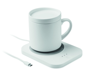 Logotrade promotional gifts photo of: Wireless charger mug warmer set