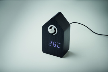 Logo trade promotional giveaway photo of: MDF cuckoo alarm clock
