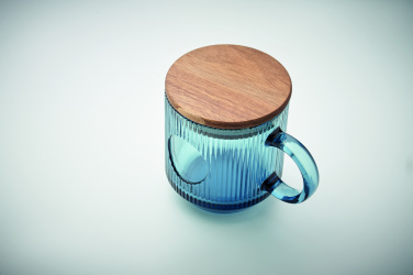 Logotrade promotional merchandise photo of: Ribbed glass mug 300ml