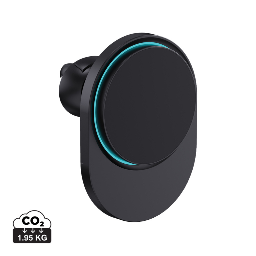 Logotrade promotional merchandise photo of: PowerCruze RCS rplastic 15W magnetic charging car holder