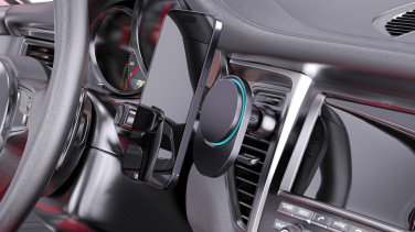 Logotrade promotional merchandise image of: PowerCruze RCS rplastic 15W magnetic charging car holder
