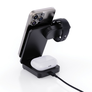 Logotrade promotional gifts photo of: Urban Vitamin Arcadia RCS rplastic 15W 3in1 magnetic charger