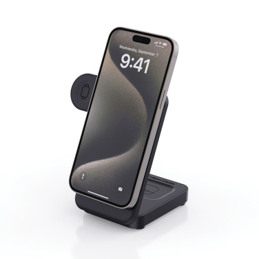 Logo trade corporate gift photo of: Urban Vitamin Arcadia RCS rplastic 15W 3in1 magnetic charger