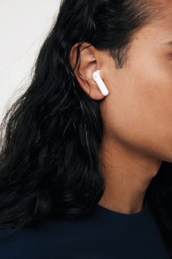 Logo trade promotional giveaways image of: Tunevo RCS recycled plastic wireless earbuds