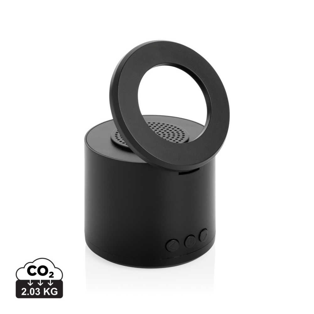 Logotrade promotional product image of: Magpulse RCS recycled plastic 3W speaker w/magnetic holder