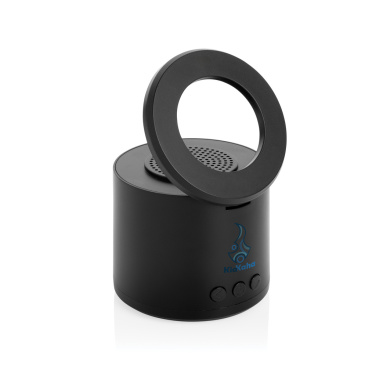 Logo trade promotional merchandise image of: Magpulse RCS recycled plastic 3W speaker w/magnetic holder