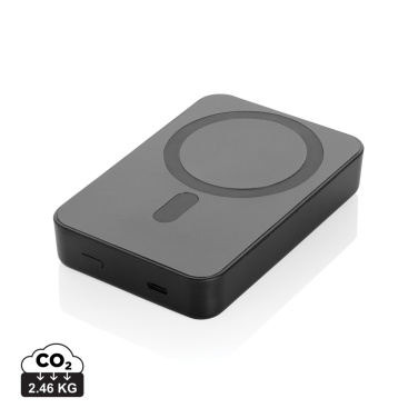 Logo trade advertising products image of: Amporia RCS recycled plastic 10.000mAh magnetic powerbank