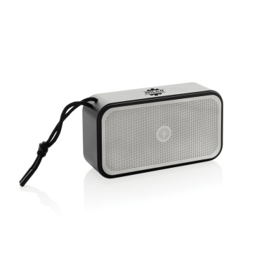 Logo trade business gift photo of: Swiss Peak RCS recycled aluminium 10W bass speaker
