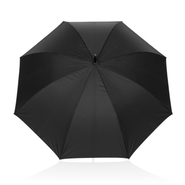 Logo trade promotional item photo of: Swiss Peak Vero Aware™ RPET 25” umbrella w luxe handle
