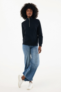 Logotrade corporate gift image of: IQONIQ Elgon recycled cotton quarter zip sweater