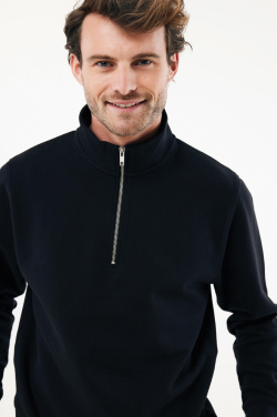 Logo trade advertising products image of: IQONIQ Elgon recycled cotton quarter zip sweater